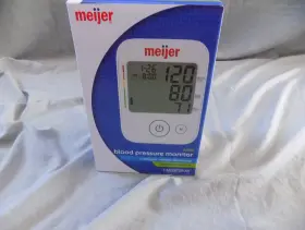 Meijer 708820267732 Arm Blood Pressure Monitor Intelligent Inflation Technology Wide Range