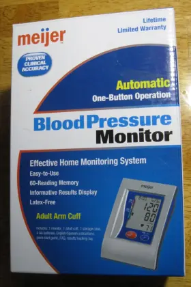 74-5021 Meijer Automatic Blood Pressure Monitor Model New With Key Features F/s