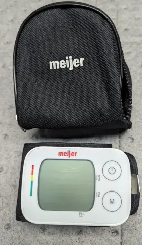 74-541 Meijer Automatic Wrist High Blood Pressure Monitor Bp Cuff . Brand Pre-owned