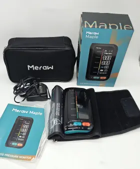 22-42c Meraw 03 Xlz Maple Arm Blood Pressure Monitor Rechargeable Dual User Bp Cuff Kit