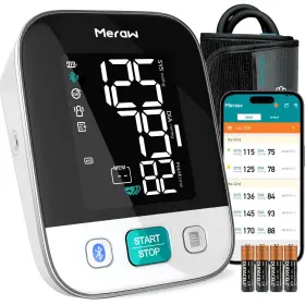 Meraw 860009191907 Blood Pressure Monitor Home Use Cuff Digital Arm P