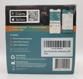 Meraw 860009191921 Aspen Blood Pressure Monitor Bluetooth Wrist Irregular Heartbeat With App #3