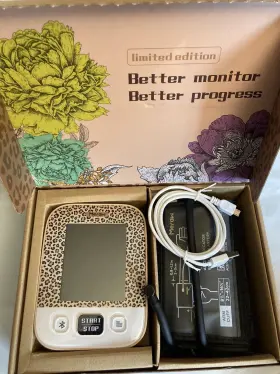 Tmb-2084 Meraw Blood Pressure Monitor Automatic Cuff Digital Arm Limited Ed. Leopard Bluetooth #2