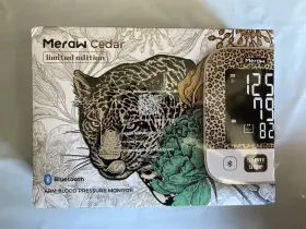 Tmb-2084 Meraw Blood Pressure Monitor Automatic Cuff Digital Arm Limited Ed. Leopard Bluetooth