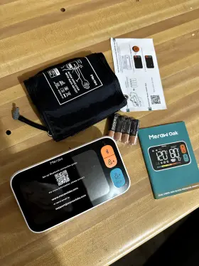 Tmb-2088-c Meraw Oak Dual Users Blood Pressure Cuff Automatic Arm Monitor Home Use Lcd App #2