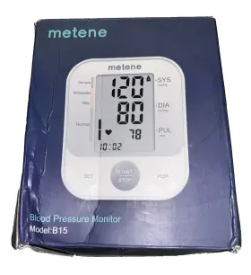 Metene 445029576526 B15 Digital Blood Pressure Monitor Kit - For Parts Or Repair