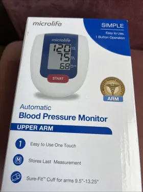 Bp3aq1-1 Microlife Automatic Upper Arm Blood Pressure Monitor Cuff Pulse Rate Meter Model