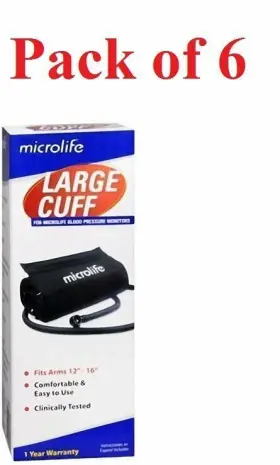 Mis102-l Microlife Large Cuff Blood Pressure Monitor Comfortable Easy To Use 1ct 6 Pack