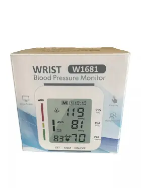 Mmizoo 753289109123 Wrist Blood Pressure Monitor Bp Large Lcd Display