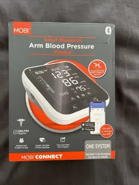 700027 Mobi New Smart Bluetooth Arm Blood Pressure Monitor -systolic Diastolic And Pulse