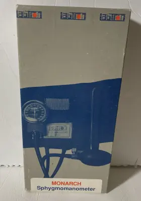 03-203gy Monarch Sphygmomanometer Blood Pressure Monitoring W Documents &bag