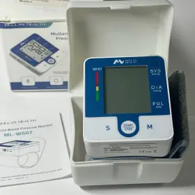 Ml-w607 Mullan Portable Digital Blood Pressure Monitor Sphygmomanometer Wrist Cuff Open Box