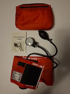 0-300mmhg Needi Portable Aneroid Sphygmomanometer Blood Pressure Set With Adult Cuff Stethoscope #2