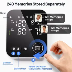 Nouyan 716032210071 Blood Pressure Monitor Upper Arm Monitors For Home Use Adjusta #3