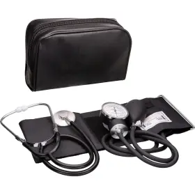 Novamedic 445057617611 Adult Size Self Taking Black Aneroid Sphygmomanometer Stethoscope Kit