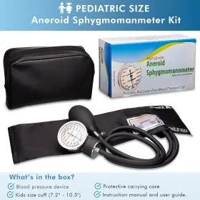 Novamedic 804595002193 Professional Black Pediatric Size Machine 7.2 Inch -10.5 Aneroid Sphygmomanomet #3