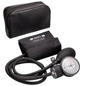 Novamedic 804595002193 Professional Black Pediatric Size Machine 7.2 Inch -10.5 Aneroid Sphygmomanomet