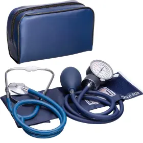 Novamedic 804595002254 Professional Pediatric Size Blood Pressure Machine And Stethoscope Set Blue