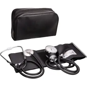 Novamedic 804595002261 Adult Size Self Taking Black Aneroid Sphygmomanometer Stethoscope Kit - Prof
