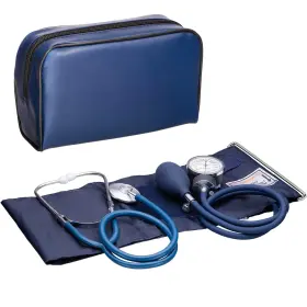 Novamedic 804595002278 Large Adult Size Self Taking Blue Machine And Stethoscope Kit Manual Bp Moni