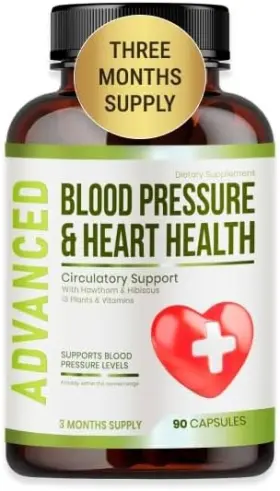 Nutrapro 196852968862 Blood Pressure Support Supplement Hawthorn Berry Hibiscus Heart Health