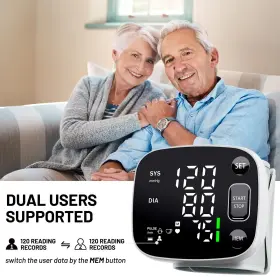 Oklar 797843608448 Monitors For Home Use Rechargeable Cuff Wrist Digital Bp Machine With Led Bac #3
