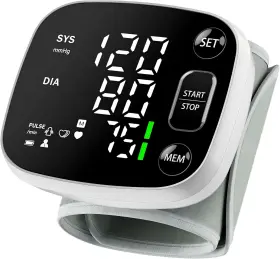 Oklar 797843608448 Monitors For Home Use Rechargeable Cuff Wrist Digital Bp Machine With Led Bac