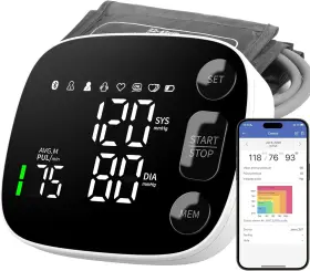Oklar C05t Blood Pressure Monitor Automatic Upper Arm Bp Machine For Home Use With Bluetoot