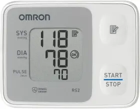 Omron 015672111110 Rs2 Wrist Blood Pressure Monitor Hem-6161-e