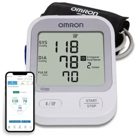 Omron 073796252557 Silver Upper Arm Blood Pressure Monitor Clinically Validated Medical Gra