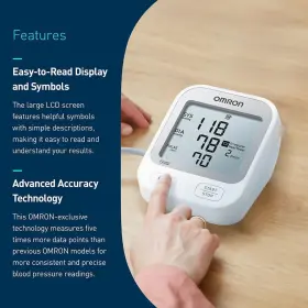 Bp5255 Omron Silver Upper Arm Blood Pressure Monitor Clinically Validated #3