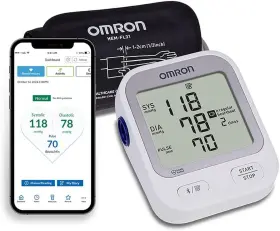 Bp5255 Omron Silver Upper Arm Blood Pressure Monitor Clinically Validated