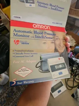 Hem-711 Omron Drd2-1 Automatic Blood Pressure Monitor With Power Cord 11