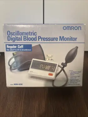 Hem-425c Omron Digital Oscillometric Blood Pressure Monitor With Manual