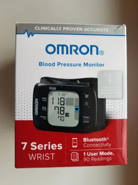 Hem-6231t-z Omron 7 Series Wrist Blood Preasure Monitor With Bluetooth Connectivity New/sealed