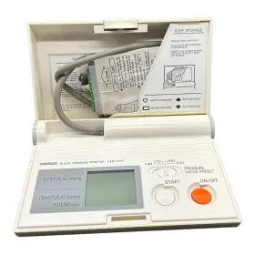 Hem-704c Omron Self Storing Digital Blood Pressure Monitor Case Box Tested Works #3