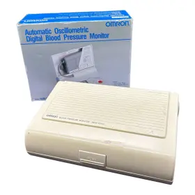 Hem-704c Omron Self Storing Digital Blood Pressure Monitor Case Box Tested Works