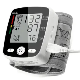 0012 Onestop-stores Blood Pressure Monitor Rechargable Machine Wrist With Voice Bro