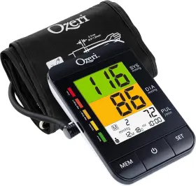 Bp9w Ozeri Arm Blood Pressure Monitor With Split-screen 1 Count Pack Of