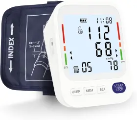Fc-bp126 P Panacare Upper Arm Blood Pressure Monitor Large Lcd 2-user Memory Heartbeat Detection