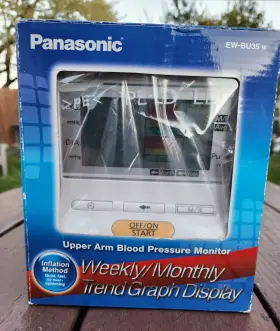 Ew-bu35 Panasonic Blood Pressure Monitor Upper Arm White With Cuff