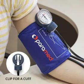 Paramed 646492834633 Aneroid Sphygmomanometer With Stethoscope Manual Cuff Universal 8 #3