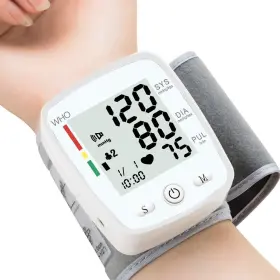 Peakme 739722975234 Blood Pressure Monitor Adjustable Wrist Cuff Digital Rechargeable Machine For