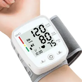 Peakme 761488845056 Blood Pressure Monitor Adjustable Wrist Cuff Digital Rechargeable Machine For