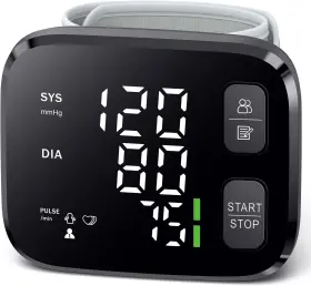 Peakme 761488845322 Blood Pressure Monitor Led Backlit Display Automatic Wrist Cuff Pressur