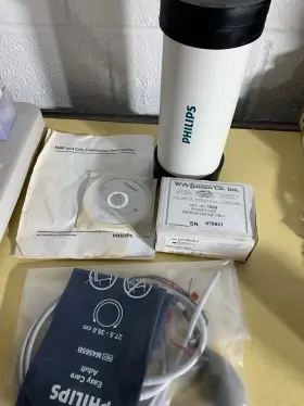M4565b Philips Nbp And Co2 Calibration Wa Baum Aneroid Gauge 1033 Cuff