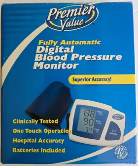 Premier Value Nq1-2dpv Automatic Blood Pressure Monitor - Model # Bp3bx0-a With Box