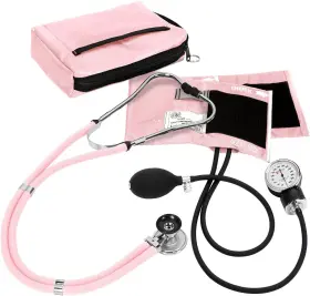 Prestige Medical 744110953190 Aneroid Sphygmomanometer/sprague-rappaport Kit Pastel Pink