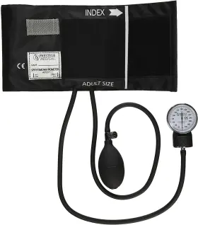 Prestige Medical 786511000806 Adult Cotton Cuff Aneroid Sphygmomanometer Model 80 Black #2