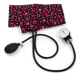 Prestige Medical 786511083854 Premium Aneroid Sphygmomanometer Model 82 - Hearts And Ribbons